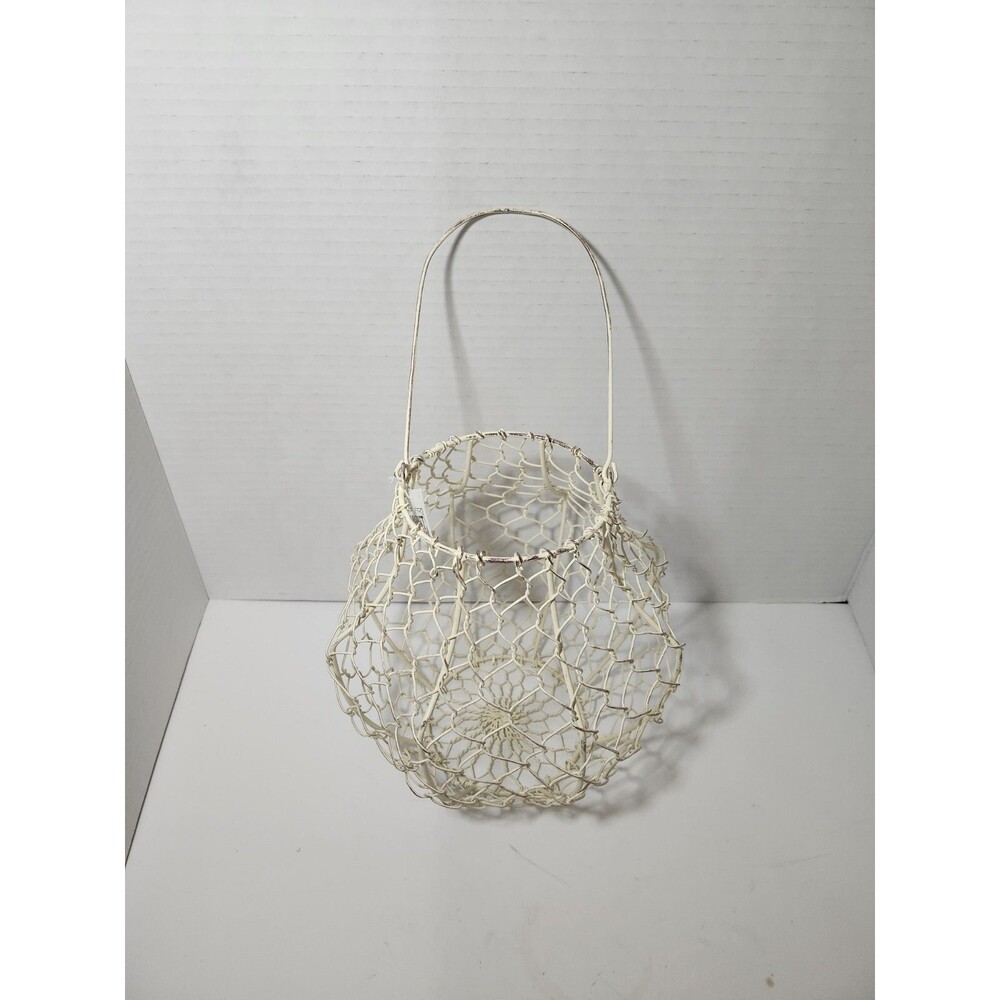 Wire Basket With Handle Decoration DIY Project Fruit Holder